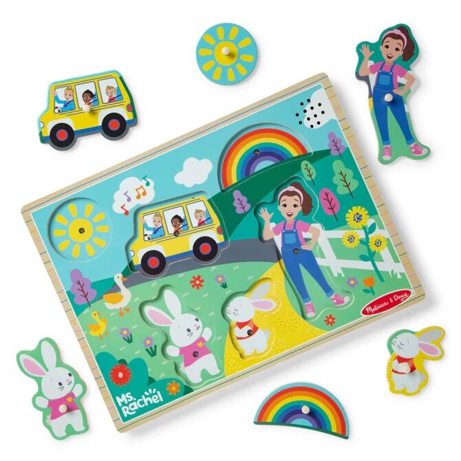 Melissa & Doug - Ms. Rachel Wooden Song Puzzle 6pc