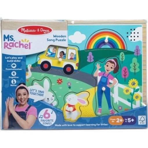 Melissa & Doug - Ms. Rachel Wooden Song Puzzle 6pc