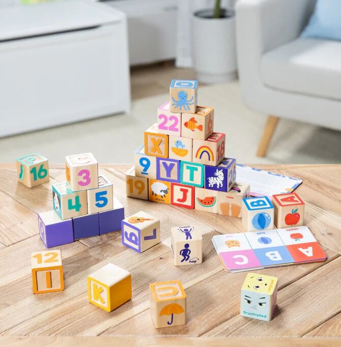 Melissa & Doug - Ms. Rachel Wooden Learning Blocks