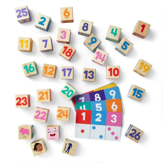 Melissa & Doug - Ms. Rachel Wooden Learning Blocks