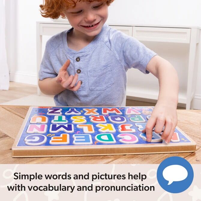 Melissa & Doug - Ms. Rachel Wooden Phonics Alphabet Sound Puzzle 24pc