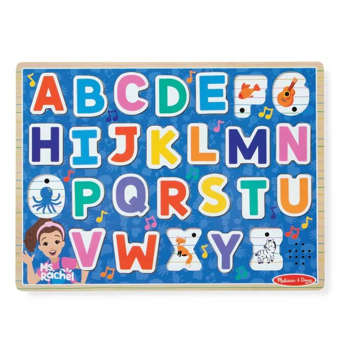 Melissa & Doug - Ms. Rachel Wooden Phonics Alphabet Sound Puzzle 24pc