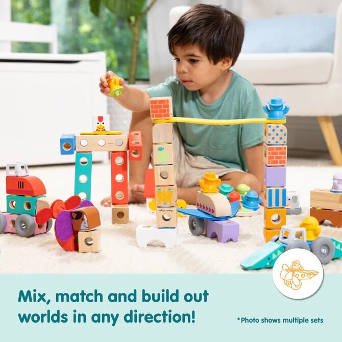 Melissa & Doug - Blockables Woodland Friends Play Set