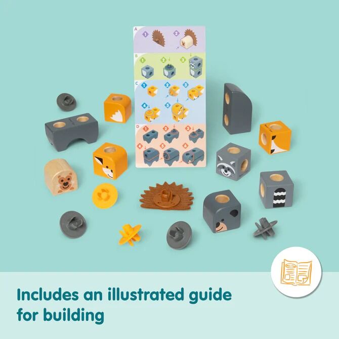 Melissa & Doug - Blockables Woodland Friends Play Set