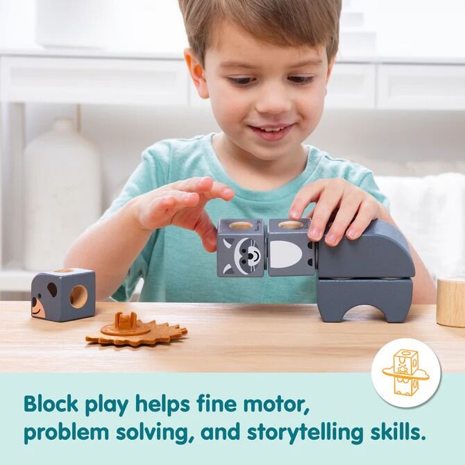 Melissa & Doug - Blockables Woodland Friends Play Set