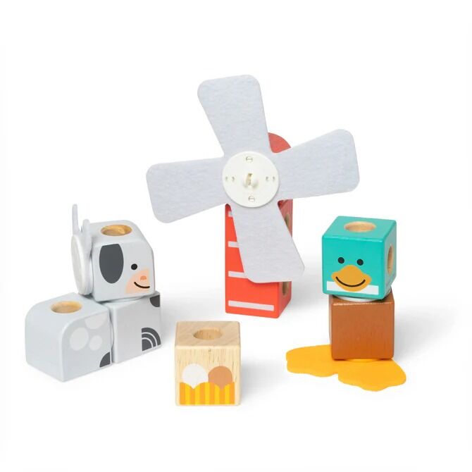 Melissa & Doug - Blockables Farm Friends Play Set