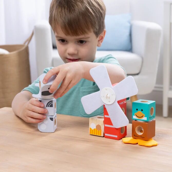 Melissa & Doug - Blockables Farm Friends Play Set