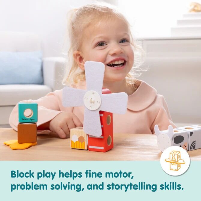 Melissa & Doug - Blockables Farm Friends Play Set