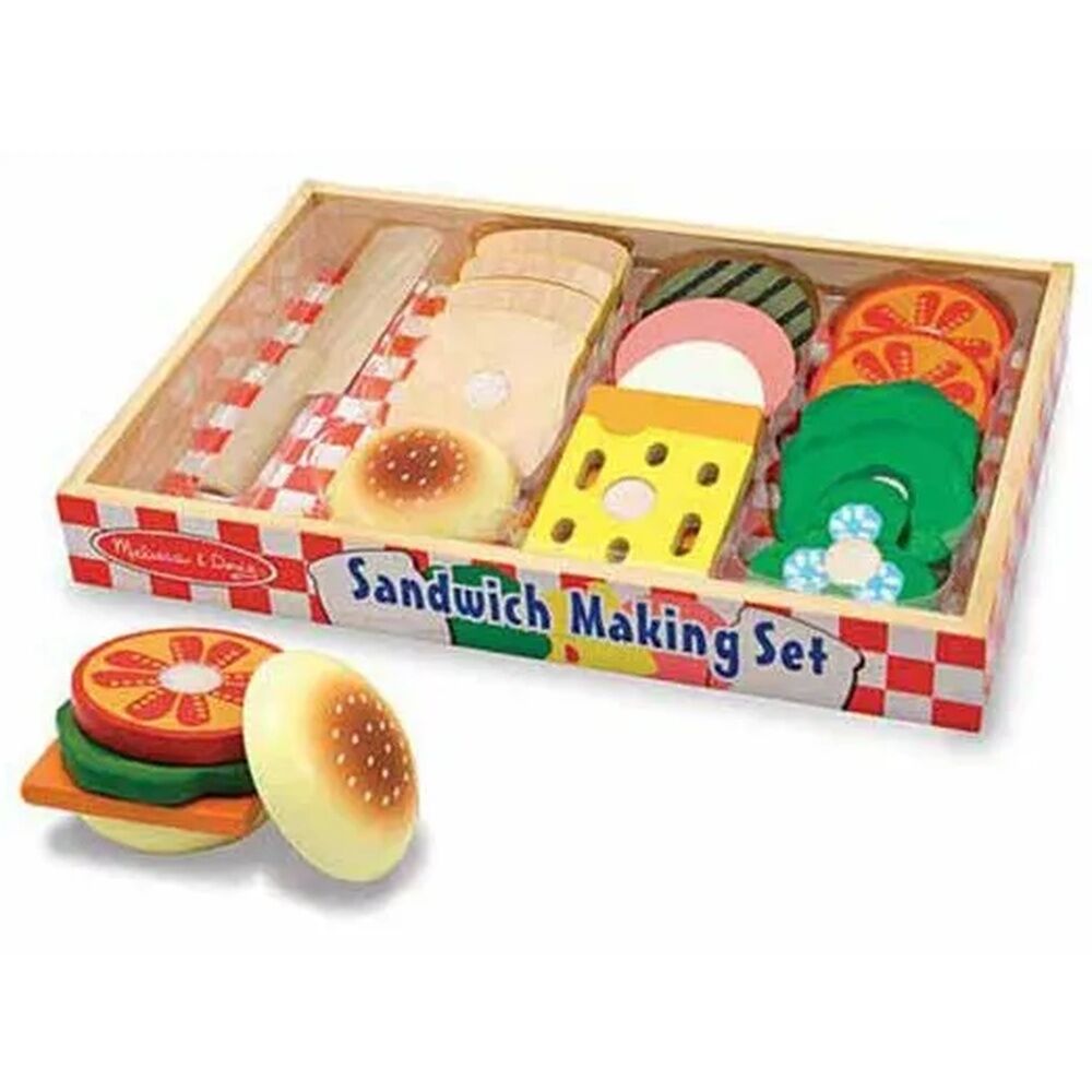 Melissa & Doug Kitchen Play - Sandwich Making Set 17pc