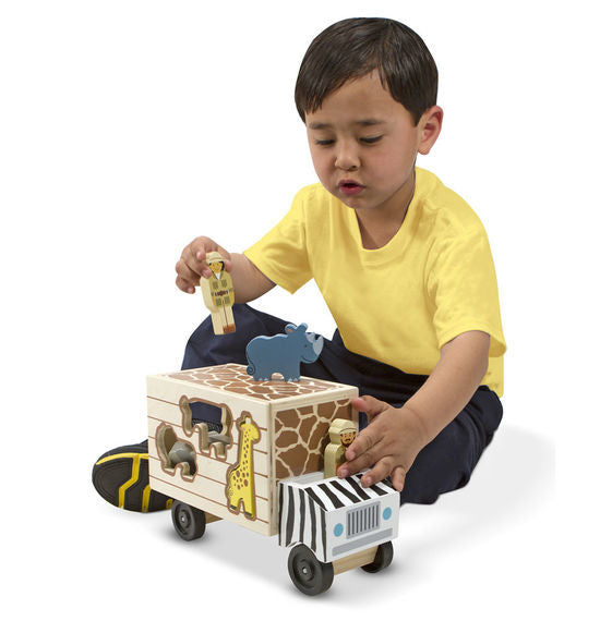 Melissa & Doug Classic Toy - Animal Rescue Shape Sorting Truck