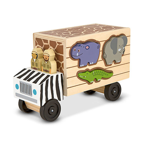 Melissa & Doug Classic Toy - Animal Rescue Shape Sorting Truck