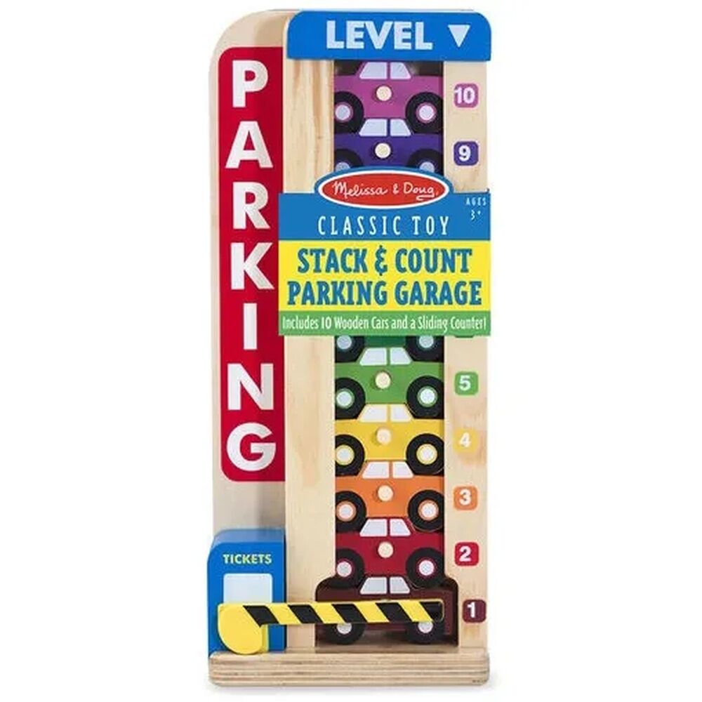 Melissa & Doug Classic Toy - Stack & Count Parking Garage