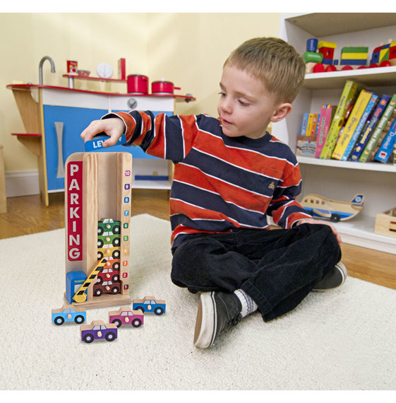 Melissa & Doug Classic Toy - Stack & Count Parking Garage