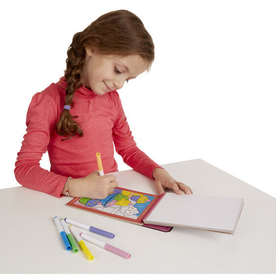 Melissa & Doug On The Go - Color by Numbers Book - Pink