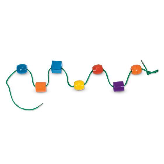 Melissa & Doug Classic Toy - Primary Lacing Beads