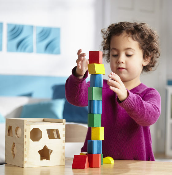 Melissa & Doug Classic Toy - Shape Sorting Cube