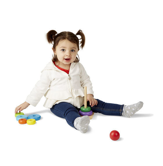 Melissa & Doug Classic Toy - Rainbow Stacker
