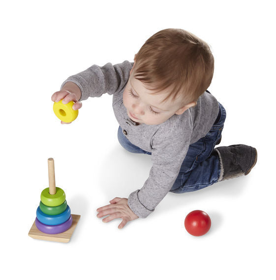 Melissa & Doug Classic Toy - Rainbow Stacker