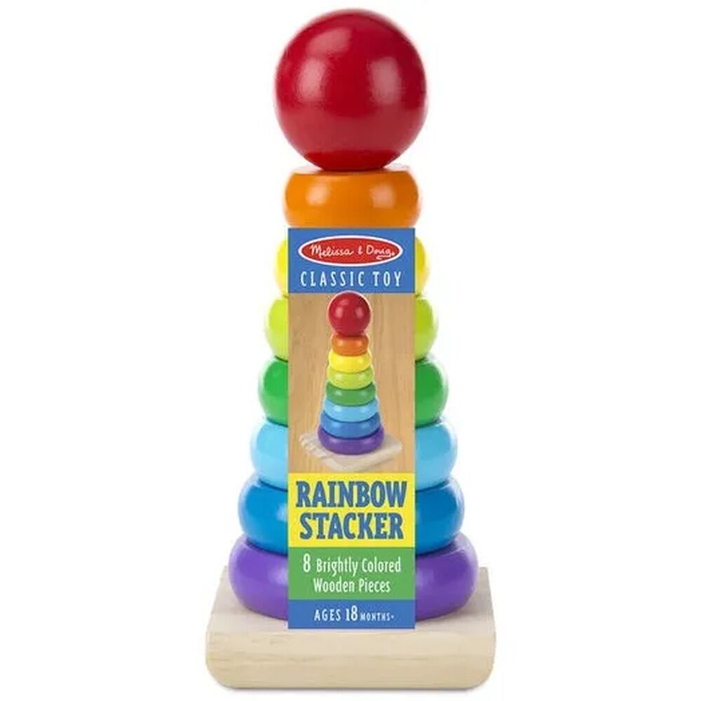 Melissa & Doug Classic Toy - Rainbow Stacker