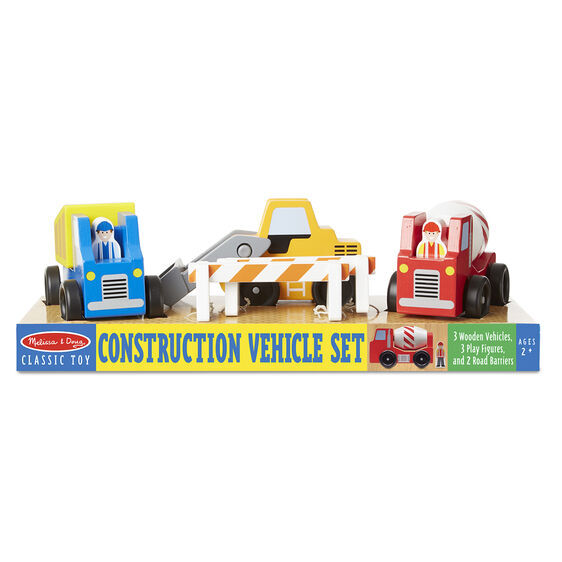 Melissa & Doug Classic Toys - Construction Vehicle Set