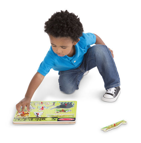 Melissa & Doug Sound Puzzle - Zoo Animals 8pc