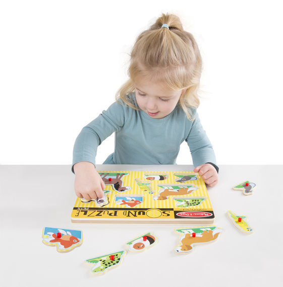 Melissa & Doug Sound Puzzle - Pets 8pc