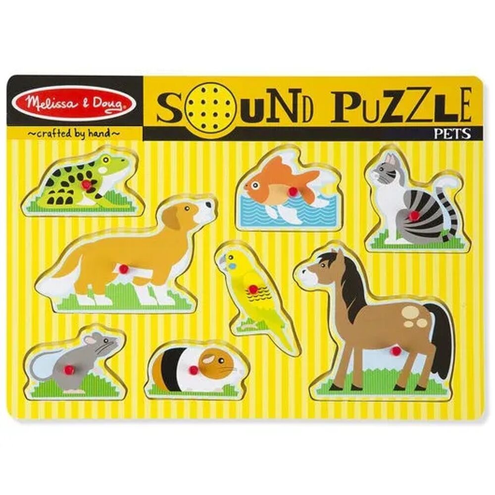 Melissa & Doug Sound Puzzle - Pets 8pc