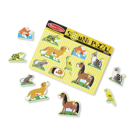 Melissa & Doug Sound Puzzle - Pets 8pc