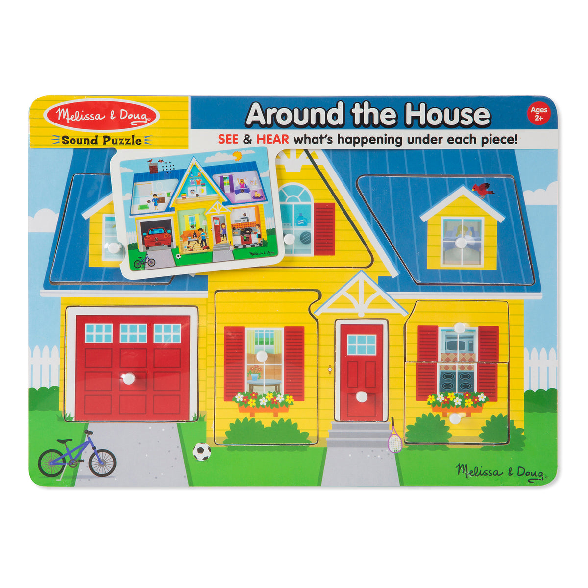 Melissa & Doug Sound Puzzle - Around the House 8pc