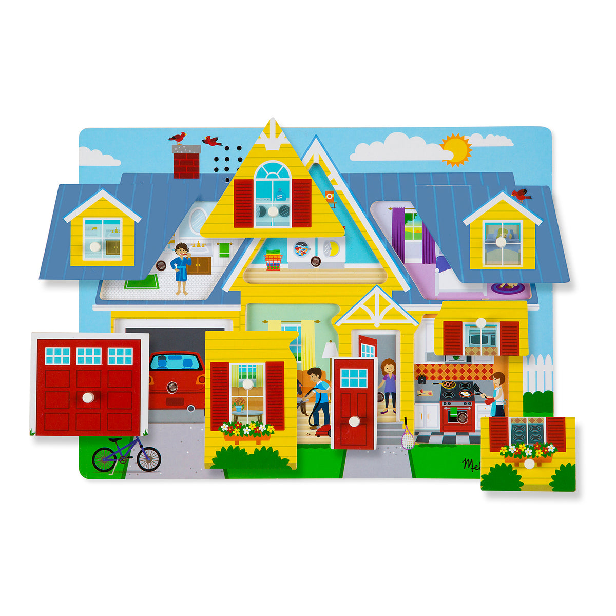 Melissa & Doug Sound Puzzle - Around the House 8pc