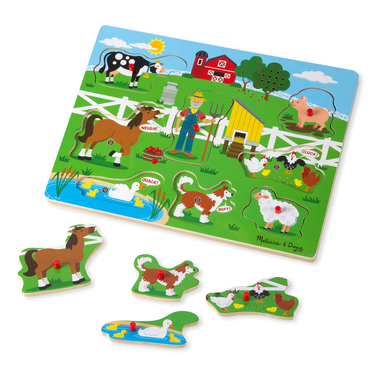 Melissa & Doug Song Puzzle - Old MacDonald's Farm 8pc