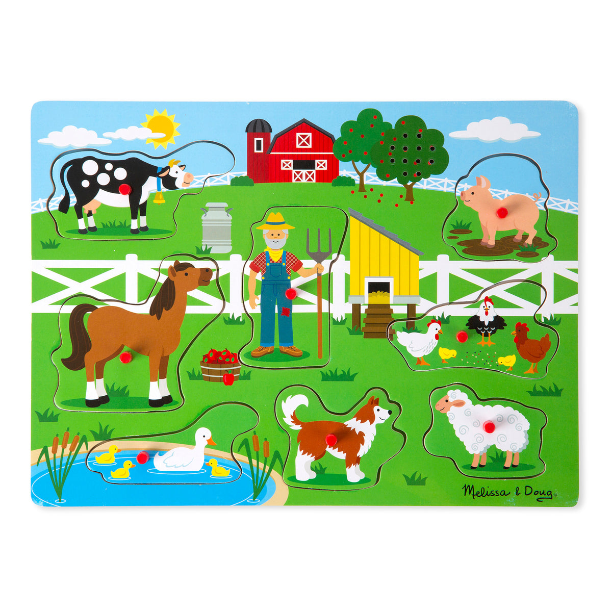 Melissa & Doug Song Puzzle - Old MacDonald's Farm 8pc