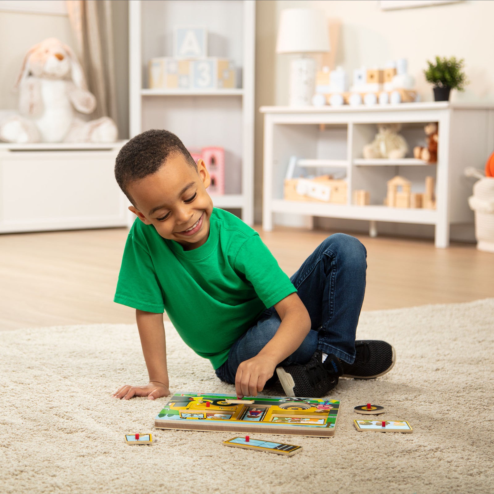Melissa & Doug Song Puzzle - The Wheels on the Bus 6pc