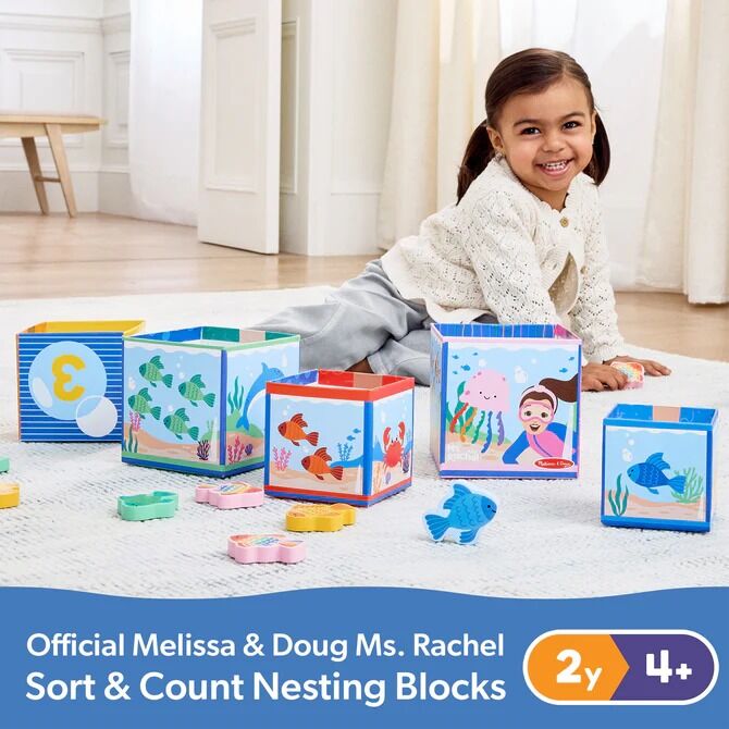 Melissa & Doug - Ms. Rachel Sort & Count Nesting Blocks