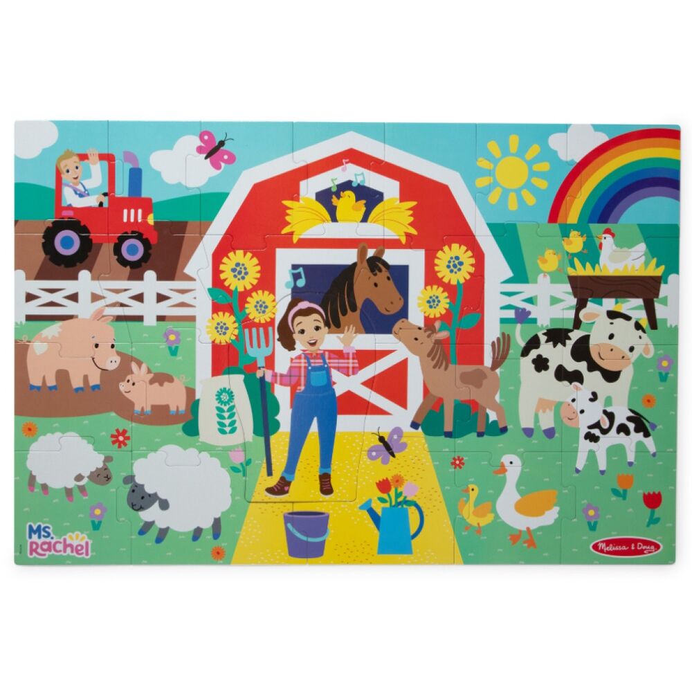 Melissa & Doug - Ms. Rachel Farm Floor Puzzle 24pc