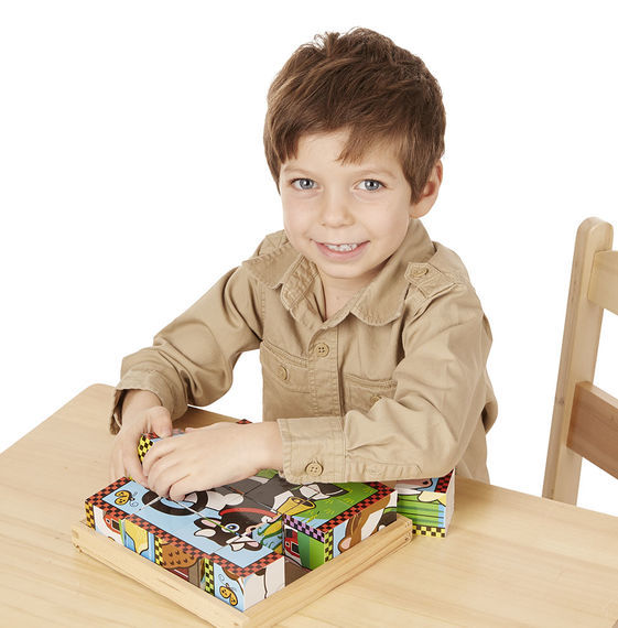 Melissa & Doug Cube Puzzle - Farm Animals 16pc