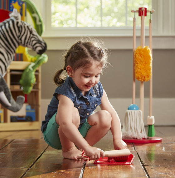 Melissa & Doug Let's Play House - Cleaning Kit with Stand (6pc)
