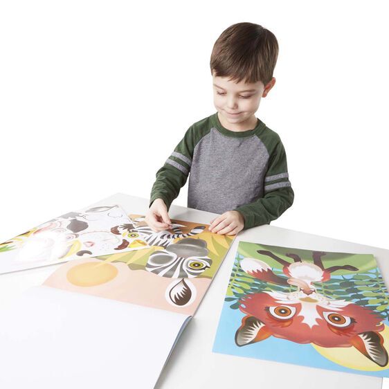 Melissa & Doug Sticker Pad Make-a-Face - Crazy Animals