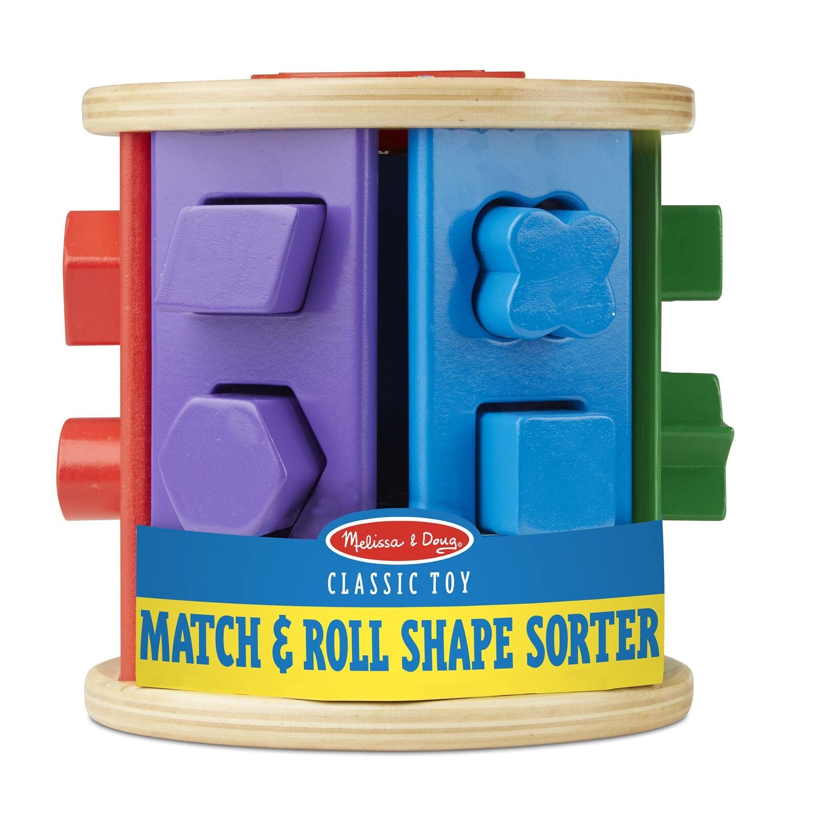 Melissa & Doug Classic Toy - Match & Roll Shape Sorter