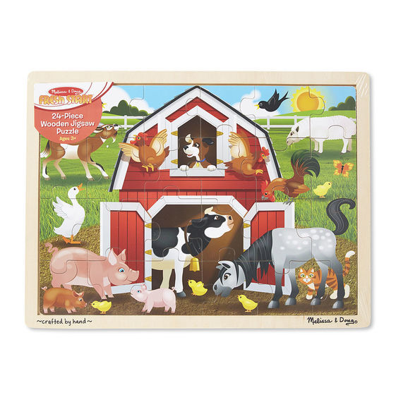 Melissa & Doug Jigsaw Puzzles - Barnyard 24pc
