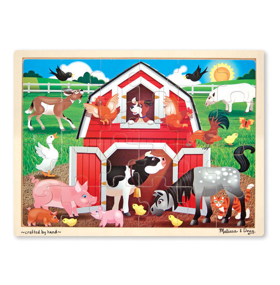 Melissa & Doug Jigsaw Puzzles - Barnyard 24pc