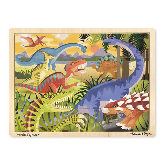 Melissa & Doug Jigsaw Puzzles - Dinosaurs 24pc
