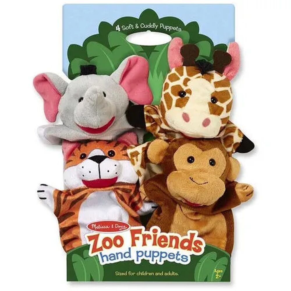Melissa & Doug Hand Puppets - Zoo Friends