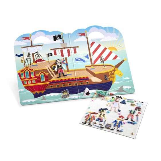 Melissa & Doug Reusable Puffy Sticker Play Set - Pirate