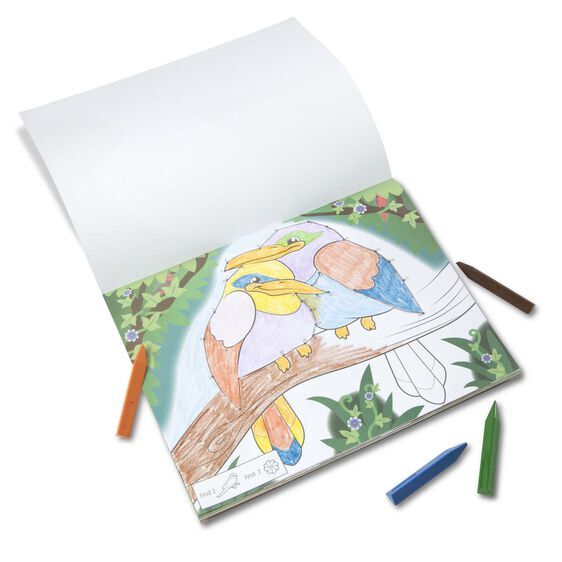 Melissa & Doug Dot-to-Dot Colouring Pad ABC 123 - Wild Animals