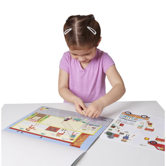 Melissa & Doug Reusable Sticker Pad - My Town