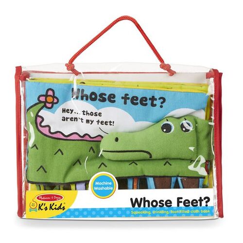 Melissa & Doug Soft Activity Book - Whose Feet?