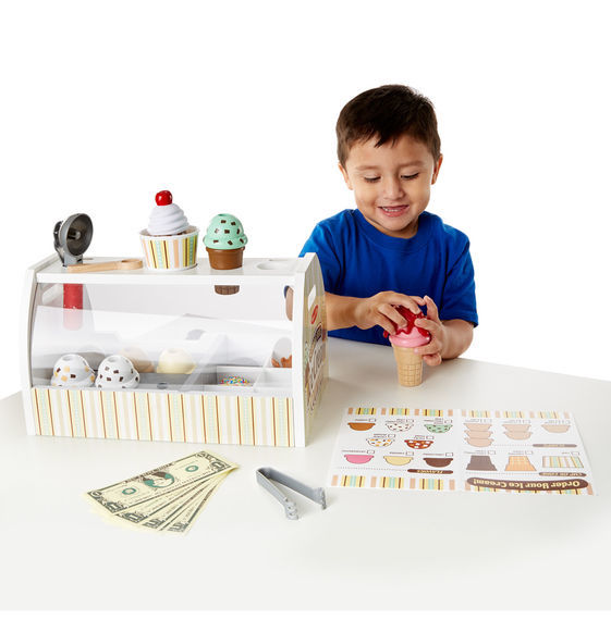 Melissa & Doug Kitchen Play - Scoop & Serve Ice Cream Counter