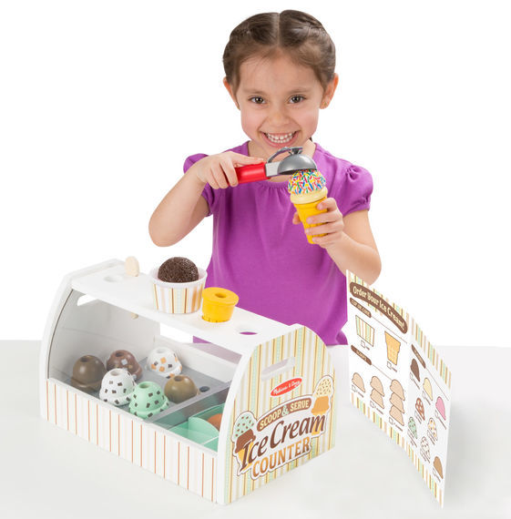 Melissa & Doug Kitchen Play - Scoop & Serve Ice Cream Counter