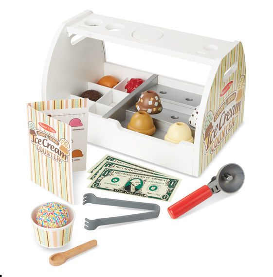 Melissa & Doug Kitchen Play - Scoop & Serve Ice Cream Counter